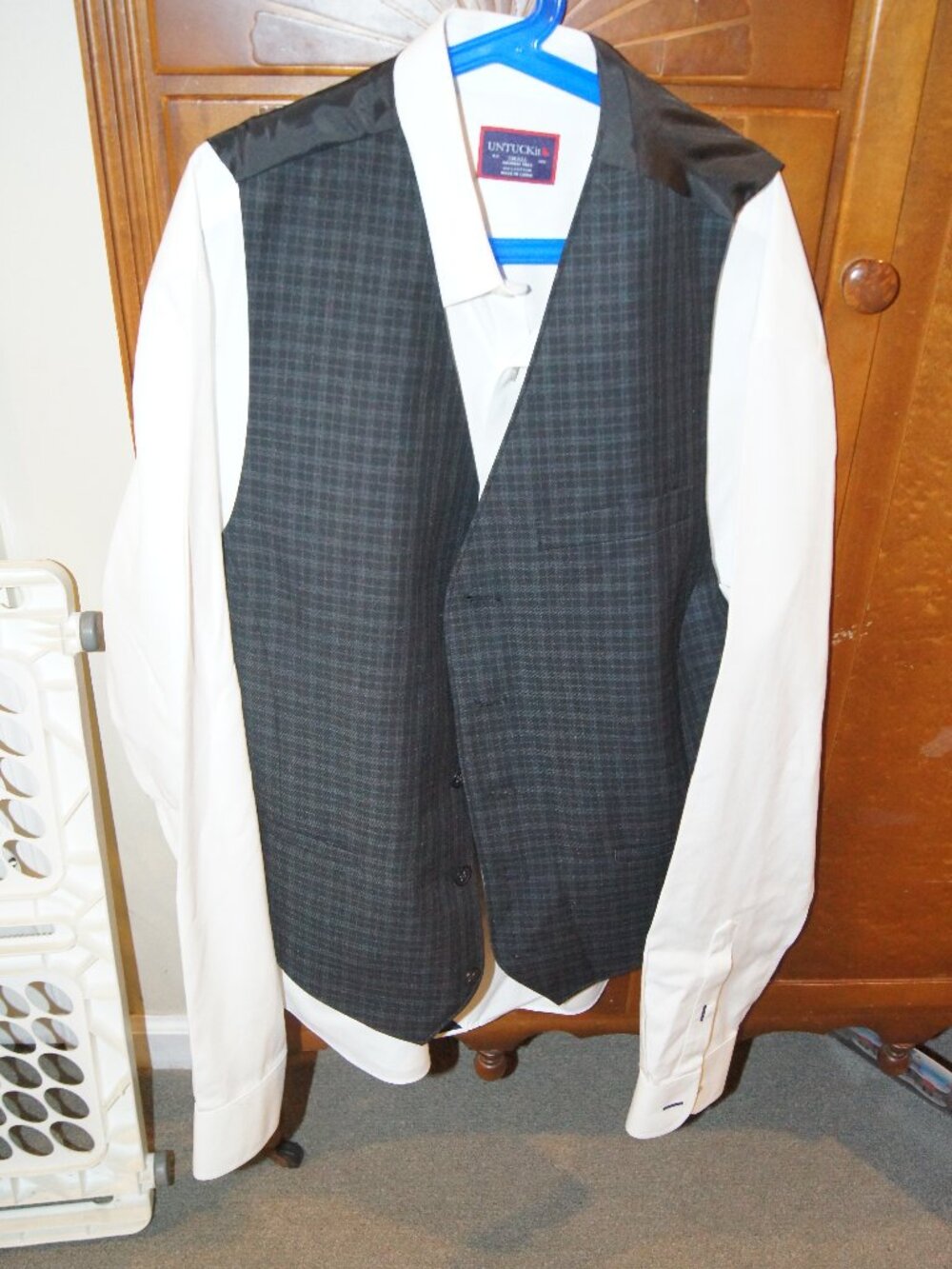 Boys button down, and suit vest